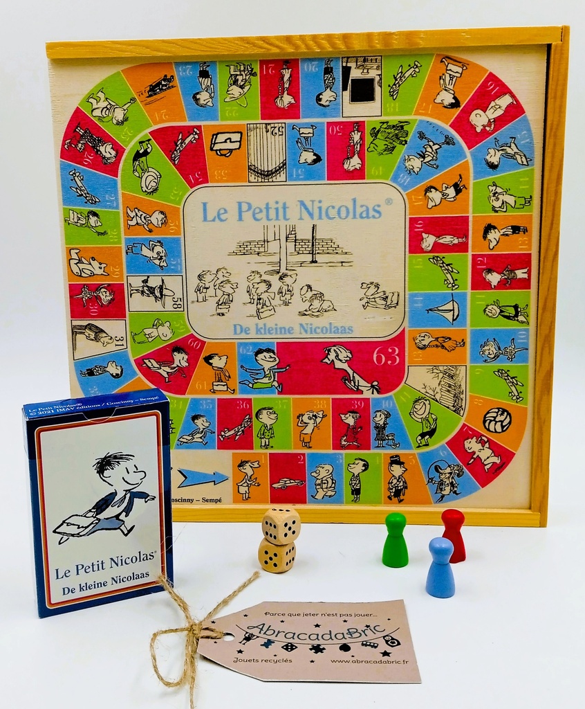 Jeu de l'oie en bois "Le petit Nicolas" - iMAV