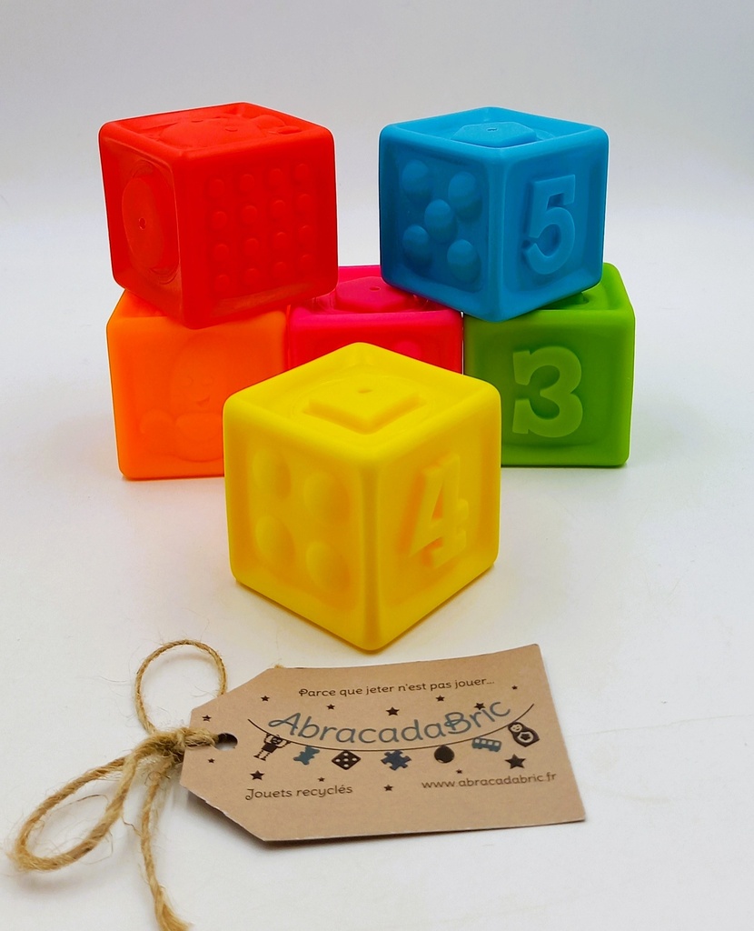 Lot de 6 cubes Sensoriels 