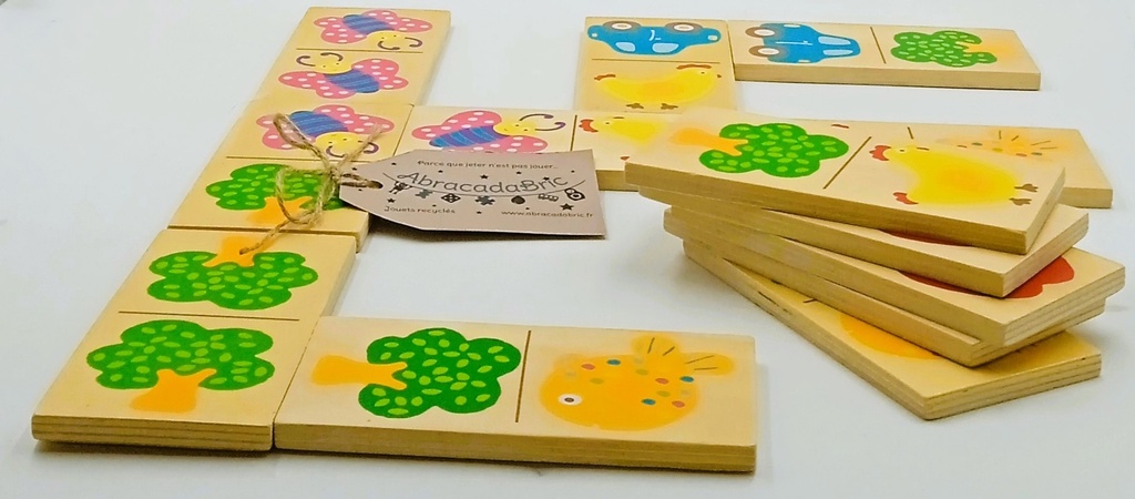 Domino en bois 