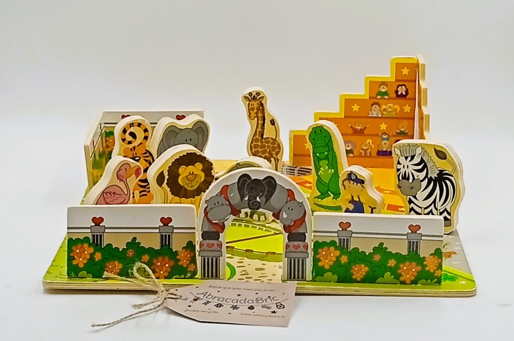 Puzzle zoo 3D en bois -  PLAYTiVE 