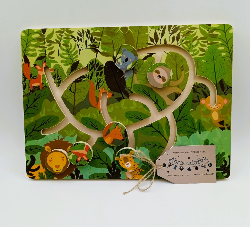 Puzzle labyrinthe en bois - GiFi