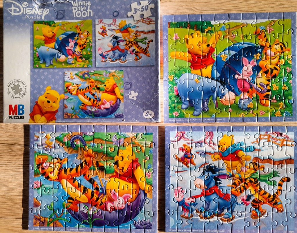 Puzzle "Winnie l'ourson" 3x50p - MB 