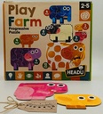 Puzzle progressif de la ferme - HEADU 