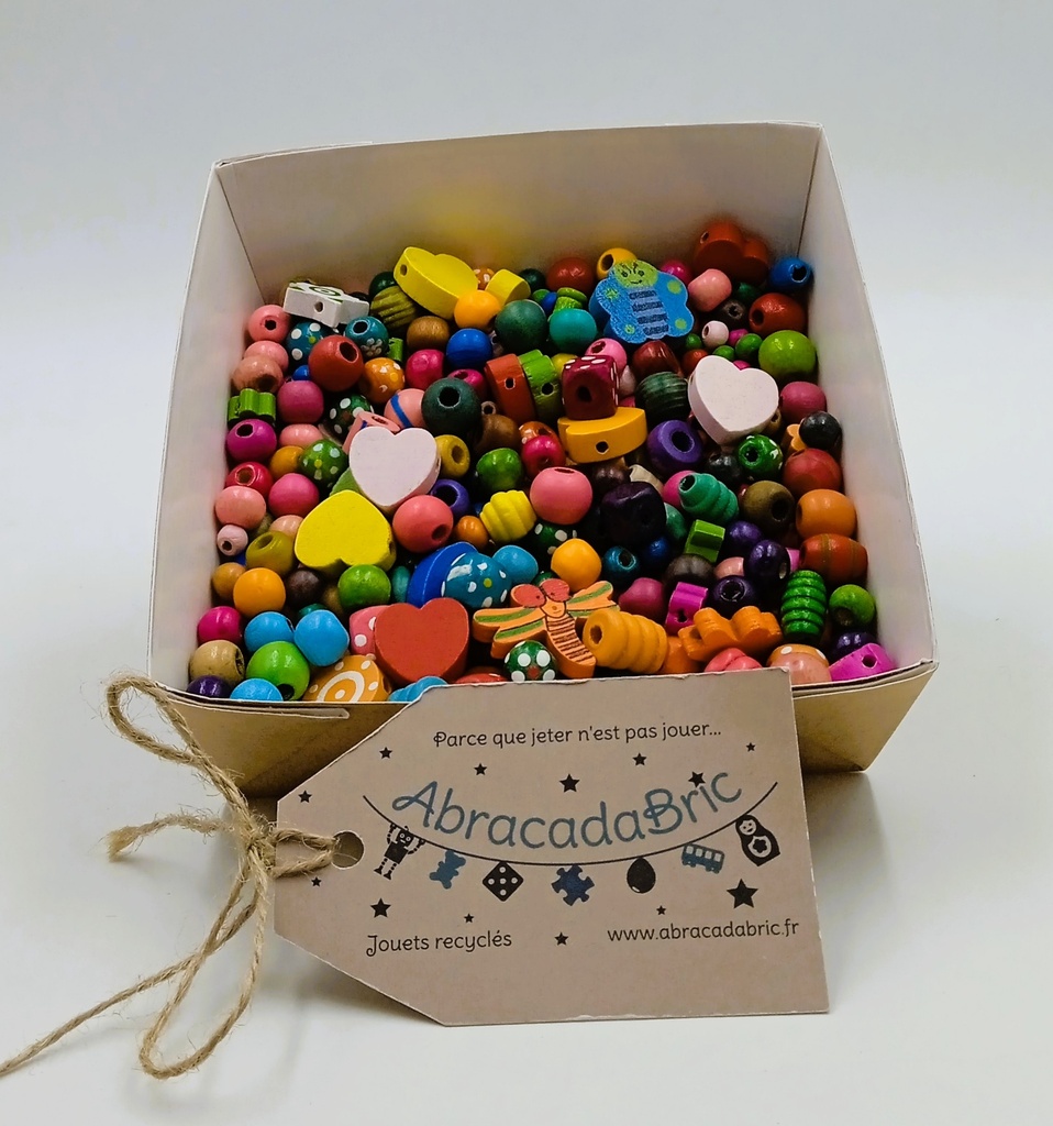 Assortiment de perles en bois 