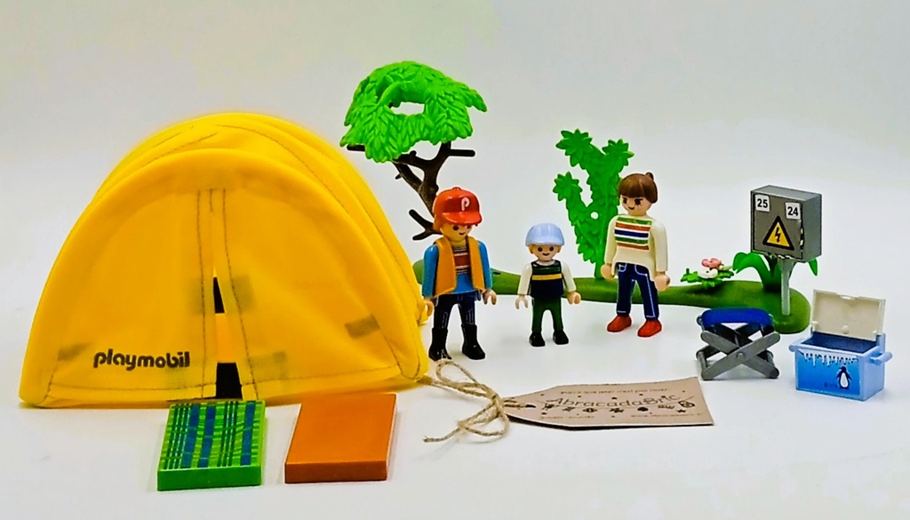 Figurine famille et tente de camping "5435" - PLAYMOBiL