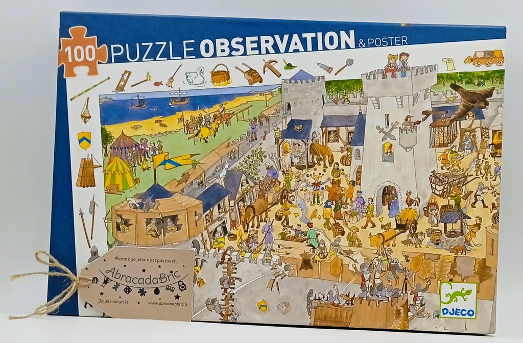 Puzzle "Observation "château fort" 100p - DJECO