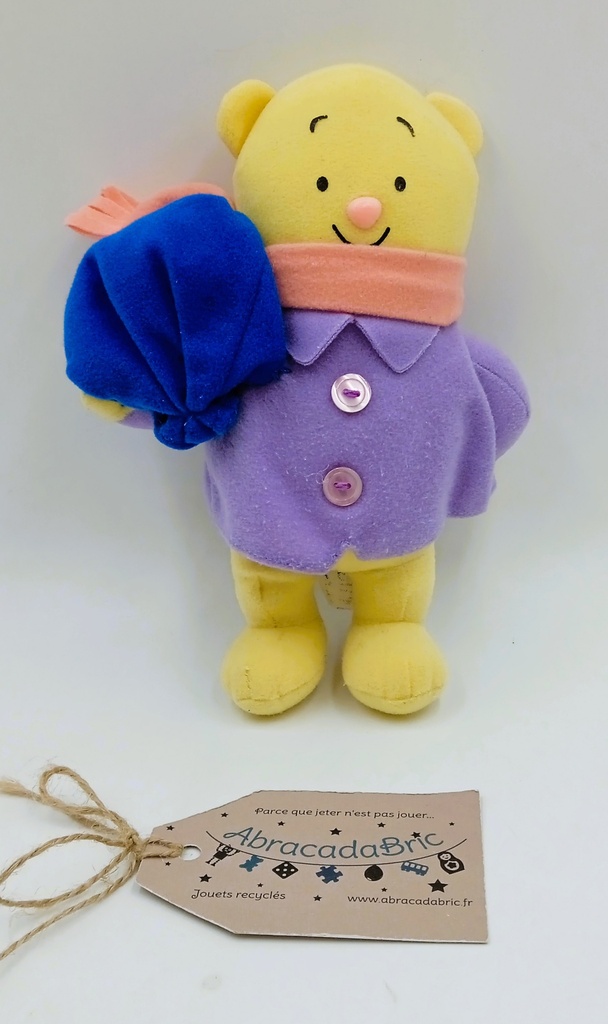 Peluche frisson l'ourson 20cm - EDiTiON ATLAS