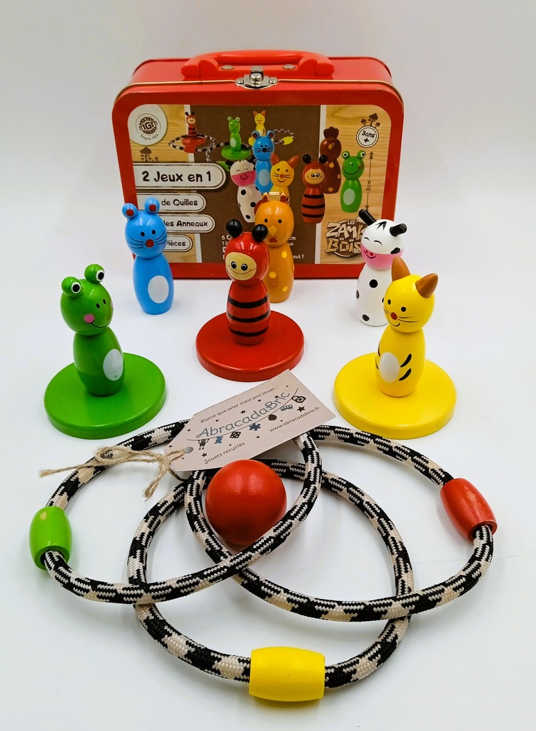 Jeu de Quilles- Jeu des Anneaux - les Zamis en Bois