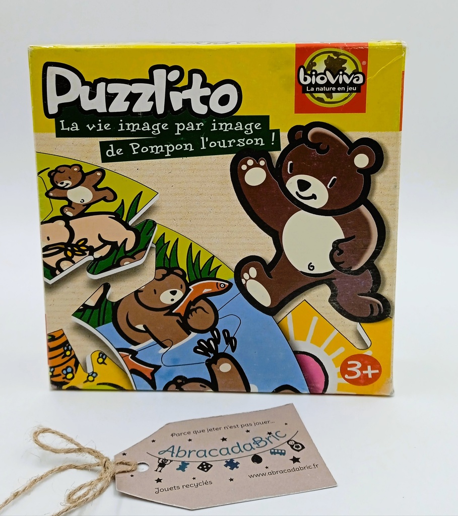 Puzzlito "La vie image par image de Pompon l'ourson" - BiOViVA