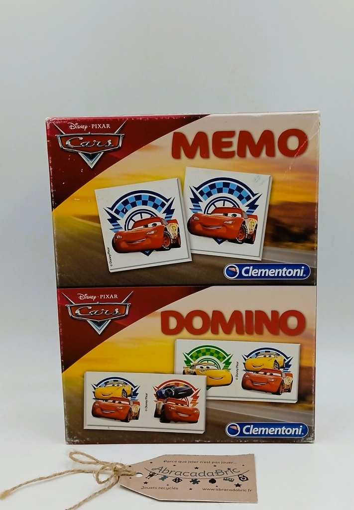 Kit 2 en 1 Domino Memo Cars - CLEMENTONi  