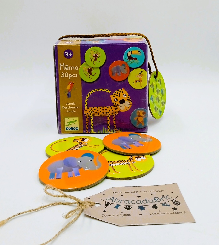 Mémo Animaux de la Jungle 30p - DJECO  