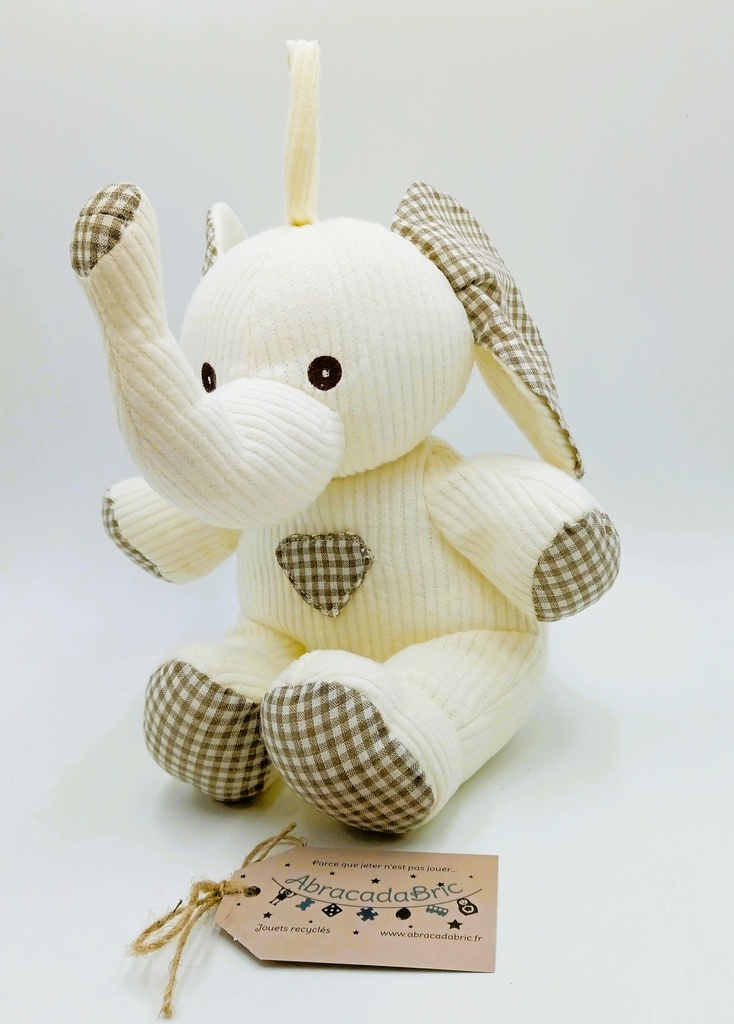 Peluche éléphant 20cm
