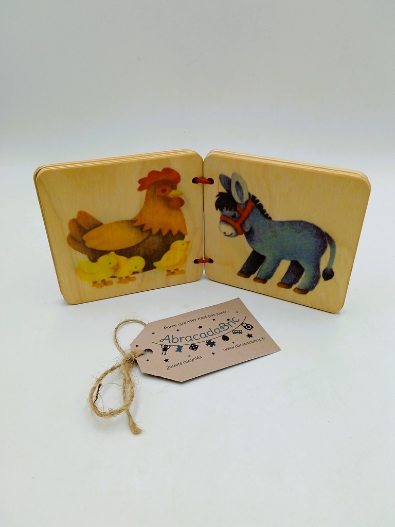 Livre imagé en bois vintage - SiEBERT SPiEL 