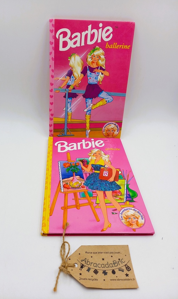 Lot x2 livres Barbie "Patineuse" & "Vétérinaire" Hachette jeunesse