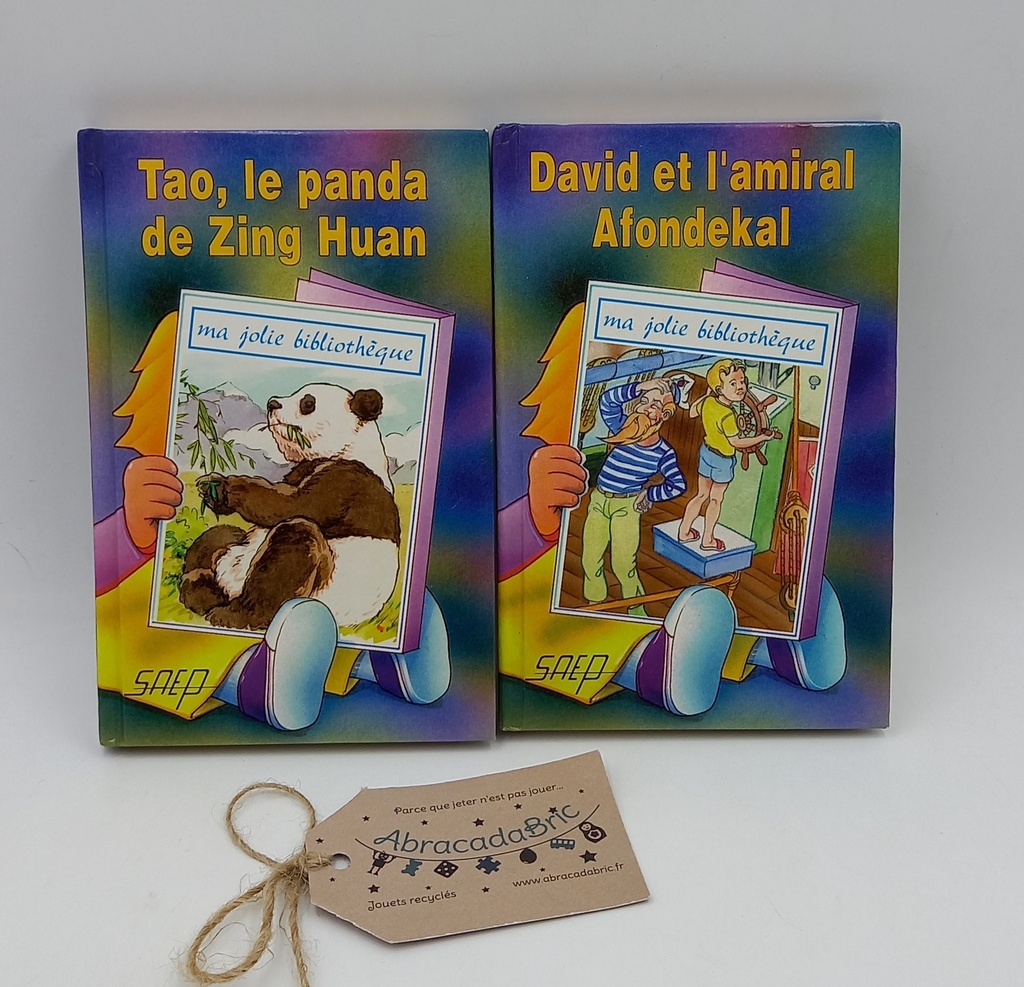 David et l'amiral Afondekal-Tao, le panda de Zing Huan- ma jolie bibliothèque- SAEP  