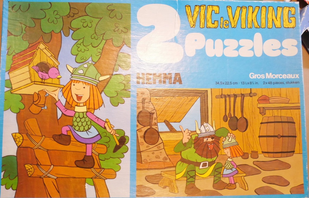 Puzzles Vic le vicking 2x48p vintage - HEMMA