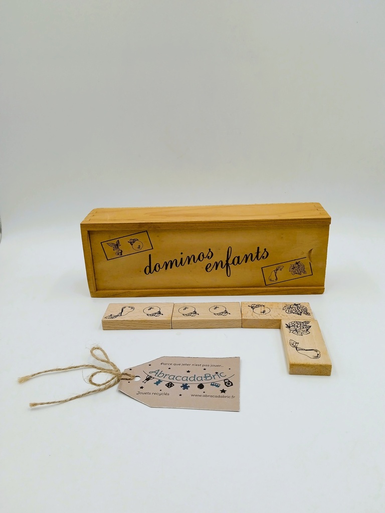 28 dominos en bois enfants