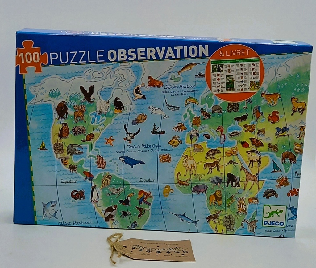 Puzzle observation 100p le monde - DJECO