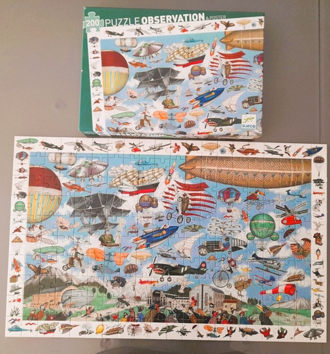 Puzzle observation "Aéro club" 200p - DJECO