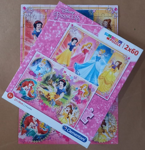 Puzzle Princesses Disney 2x60p - CLEMENTONi