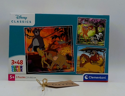 Puzzle héros Disney 3x48p - CLEMENTONi
