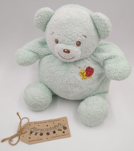 Ourson bleu 23cm - NOUNOURS