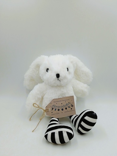 Peluche lapin blanc à jambes rayées 37cm - SEPHORA