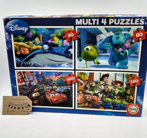 3x Puzzles Disney: 50p-80p-150p - EDUCA