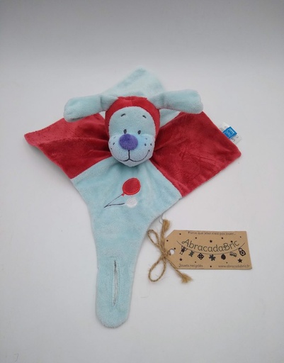 Chien bleu et rouge 15cm - TEX