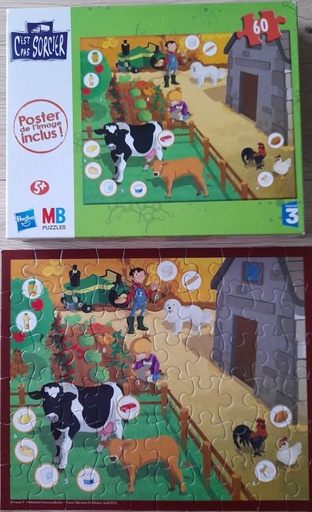 Puzzle sur la Ferme 60p - MB PUZZLES
