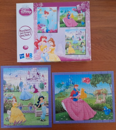 Puzzle 2x50p "Princesses Disney"- MB 