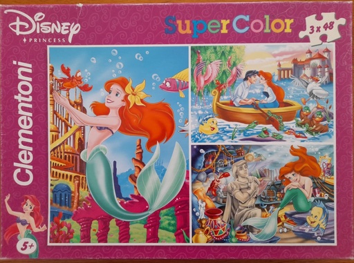 Puzzle 3x48p Disney La Petite Sirène - CLEMENTONi