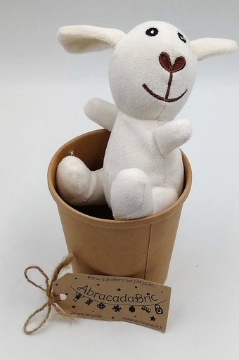 Doudou lapin blanc 12cm