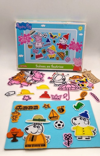 Scène en Feutrine Peppa Pig - LANSAY