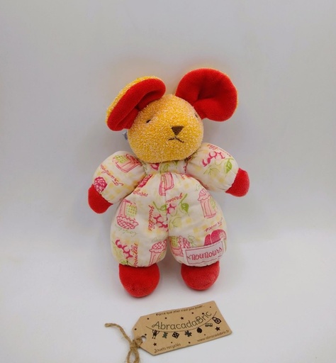 Peluche Souris Framboise 22cm - NOUNOURS