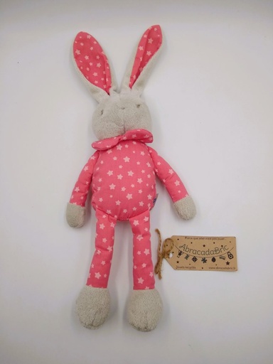 Lapin Rose & Gris 26cm - KLORANE