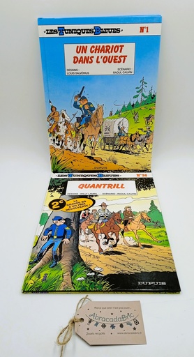 Lot X2 les tuniques bleues N°1 et 36 "Un chariot dans l'ouest" et "Quantrill" - DUPUiS
