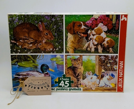 Puzzle animaux 3x45p - NATHAN