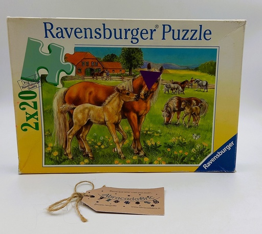 Puzzle "Le pré aux chevaux" 20p - RAVENSBURGER