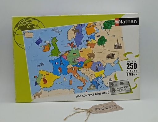 Puzzle "Carte d'Europe" 250p - NATHAN