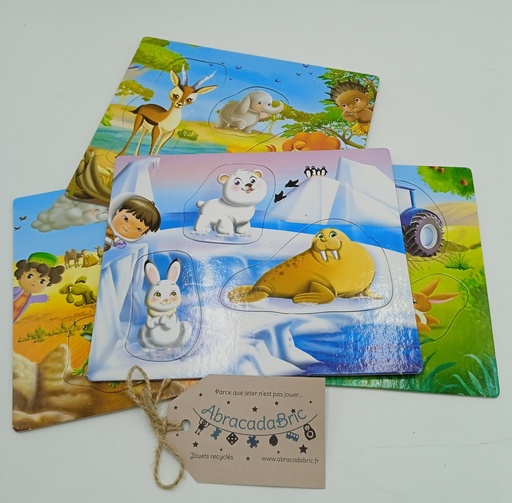4 puzzles les animaux - CLEMENTONi