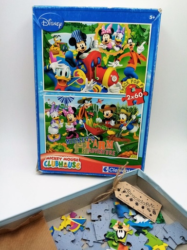 Puzzle Mickey adventure farm 2x60p - CLEMENTONi
