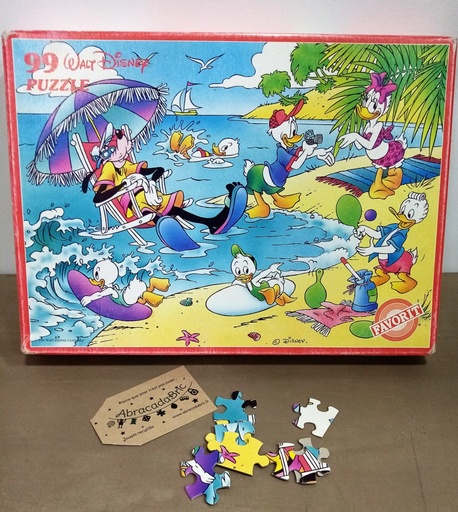 Puzzle "donald et cie à la plage" vintage 99p - FAVORiT