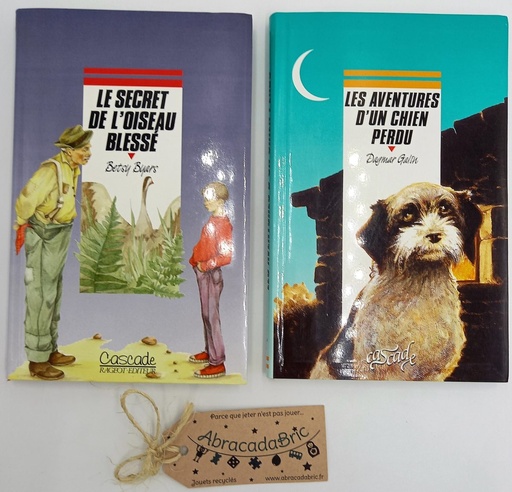 Lot x2 "le secret de l'oiseau blessé" et "les aventures d'un chien perdu" - CASCADE