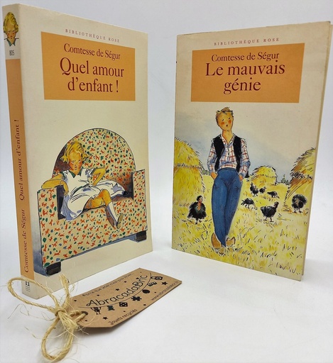 Lot x2 "Quel amour d'enfant" et "le mauvais génie" - HACHETTE