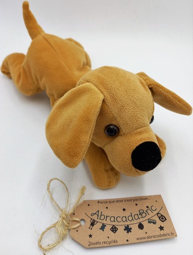 Chien beige 24cm - NiCOTOY