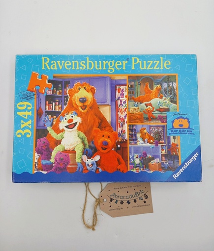 Puzzle "La joyeuse maison bleue" 3x49p - RAVENSBURGER