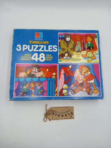 Puzzles Pinocchio 3x48p - MB