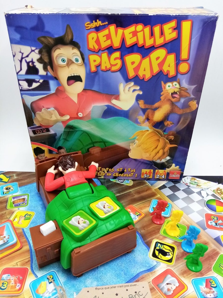 Jeu De Société 'Réveille Pas Papa !' - À Partir De 4 Ans - Avec éléments 3D - 2 à 6 Joueurs - Parcours Et Dé