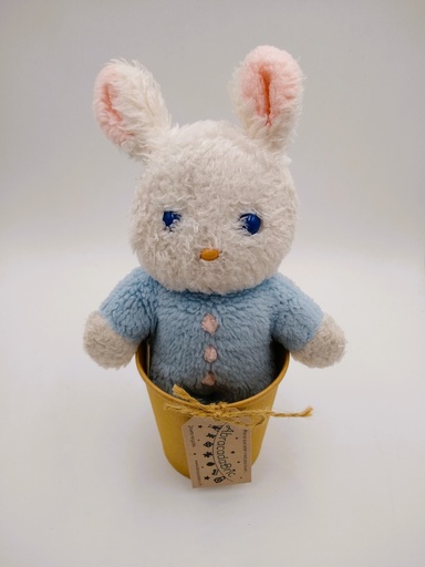 Lapin bleu 24cm - BOULGOM 